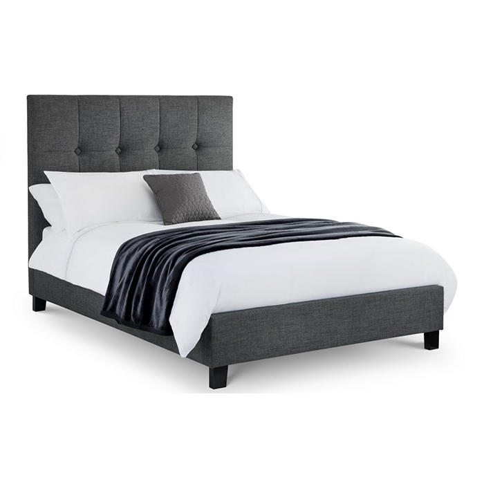 Sorrento Slate Grey High Headboard Super King Size Bed - Click Image to Close